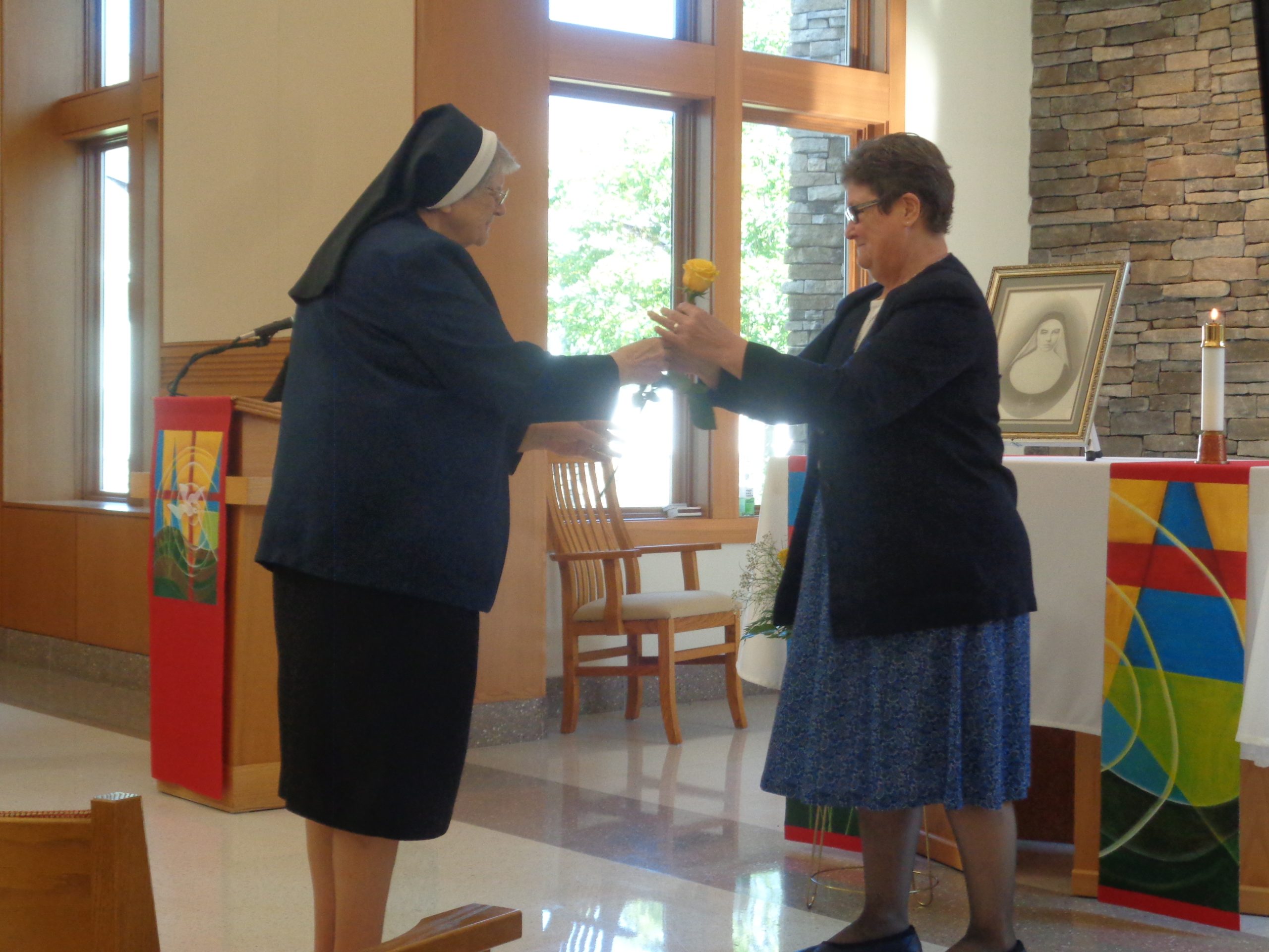 Opening ritual Sr. Andrea and Sr. Frances Angela