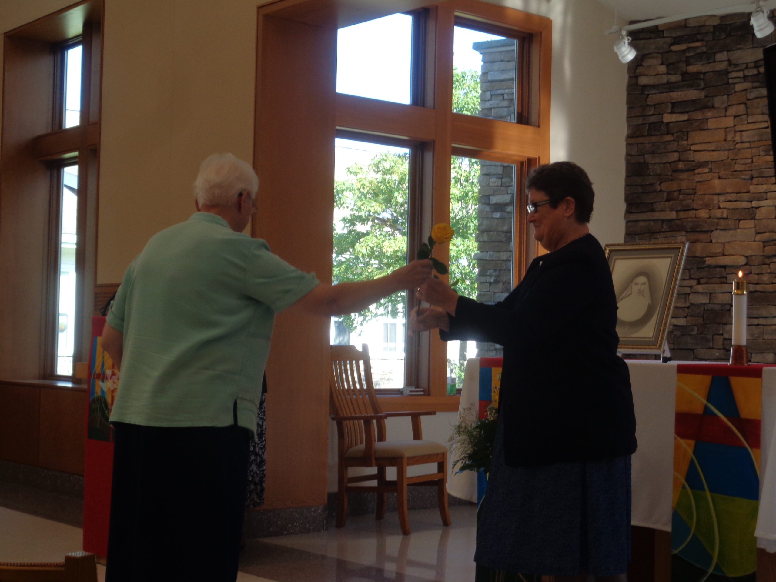 Opening ritual Sr. Valenta and Sr. Frances Angela