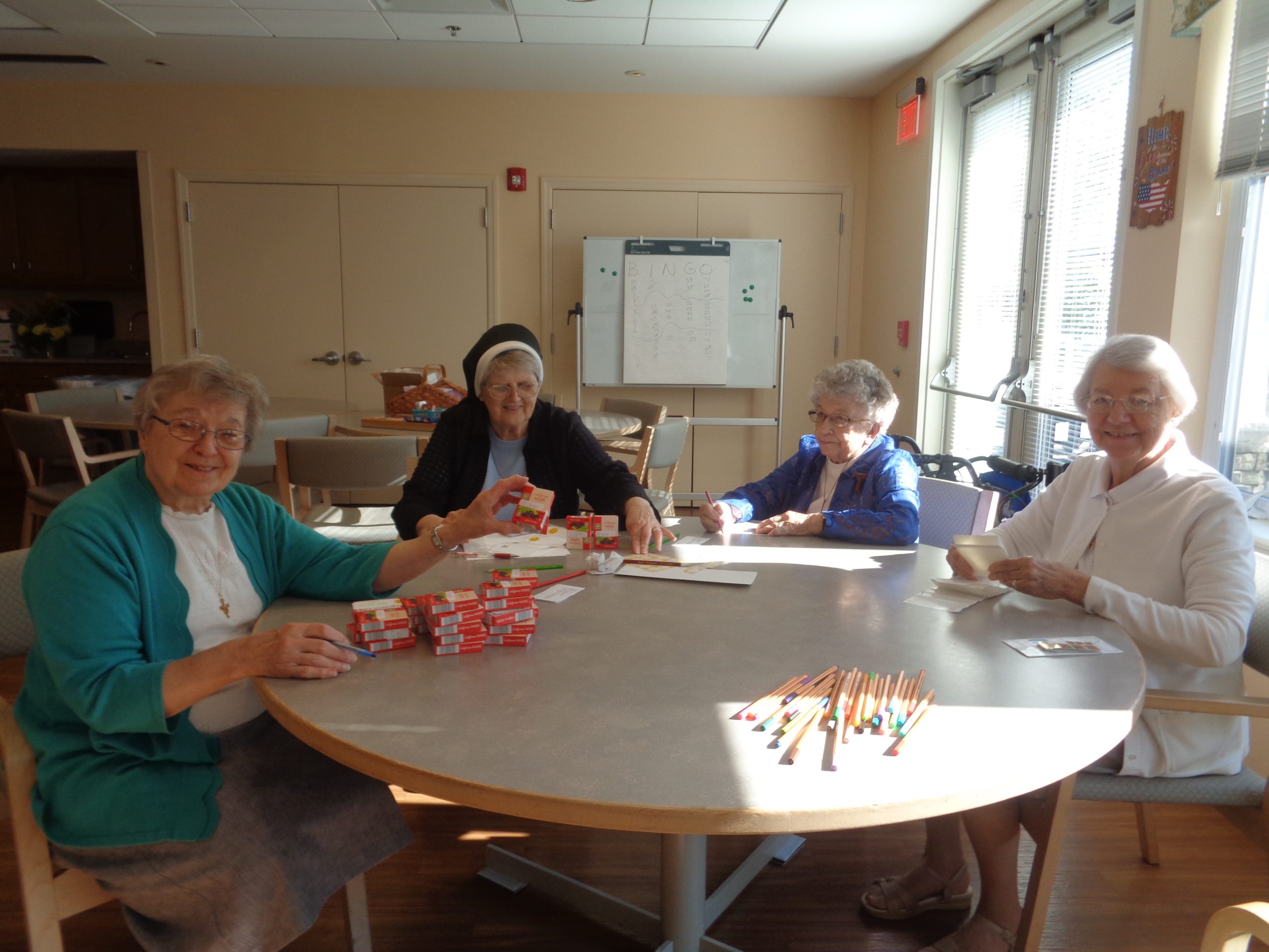 Sr. Joyce Sr. Andrea Sr. Benedicta Sr. Carol Clare