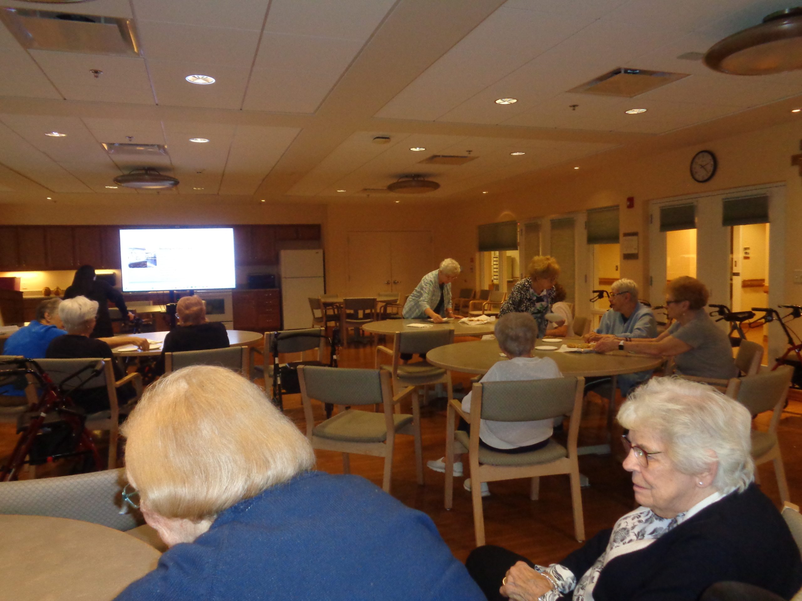 enjoying the presentation on Mother Colette