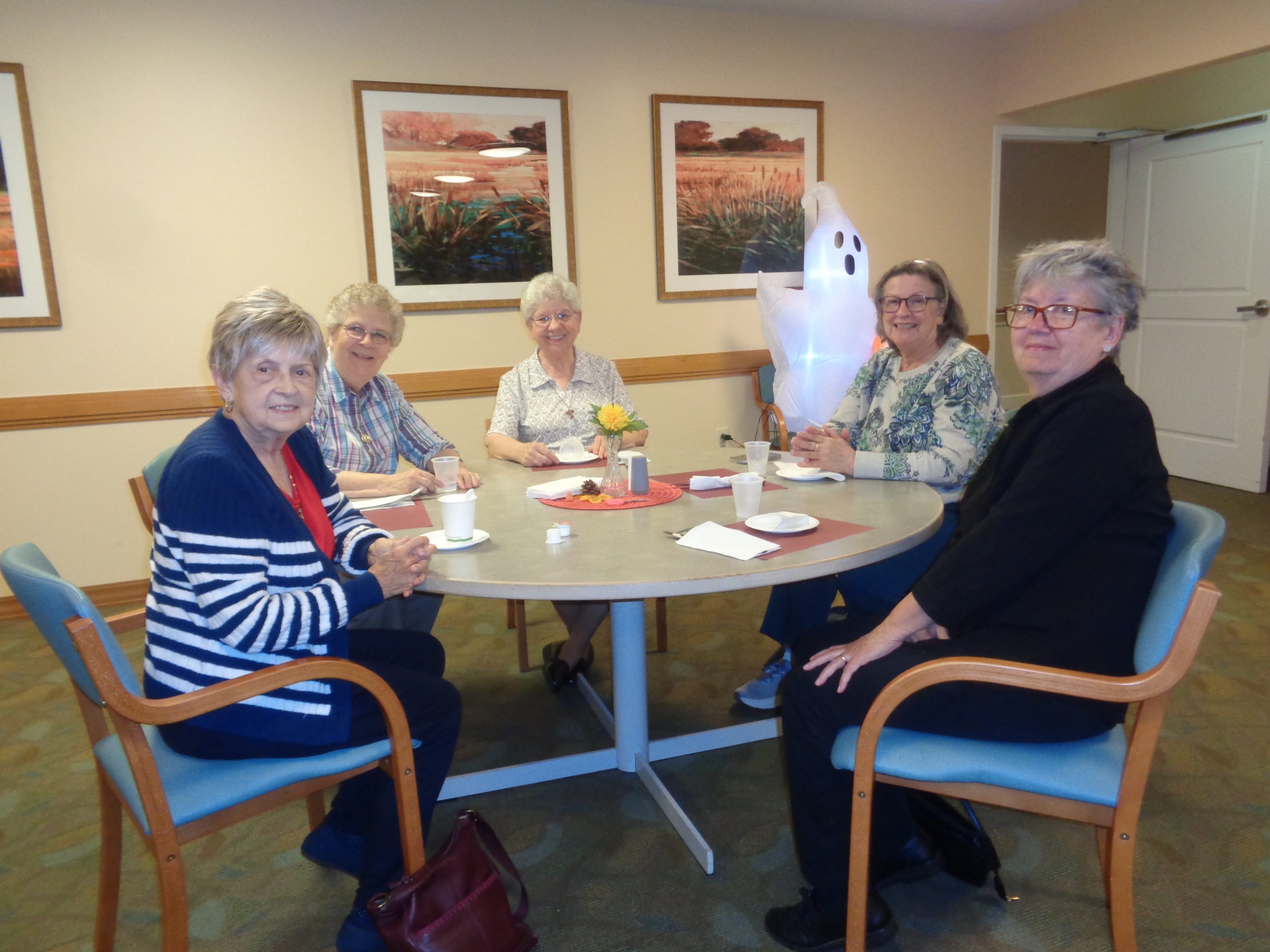 Friends of St. Mary of the Lake with Sr. Lynne Anne Sr. Paula